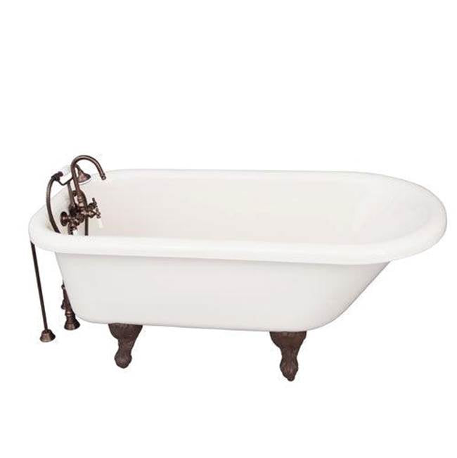 Barclay TKADTR60-BORB1  Tub Kit 60 AC Roll Top Tub Filler Supplies Drain - Oil Rubbed Bronze