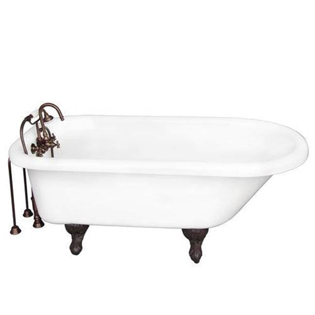 Barclay TKADTR60-WORB1  Tub Kit 60 AC Roll Top Tub Filler Supplies Drain  - Oil Rubbed Bronze