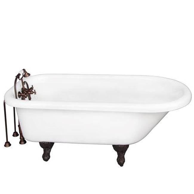Barclay TKADTR60-WORB2  Tub Kit 60 AC Roll Top Tub Filler Supplies Drain  - Oil Rubbed Bronze