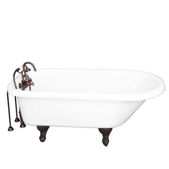Barclay TKADTR67-WORB1  Tub Kit 67 AC Roll Top Tub Filler Supplies Drain  - Oil Rubbed Bronze