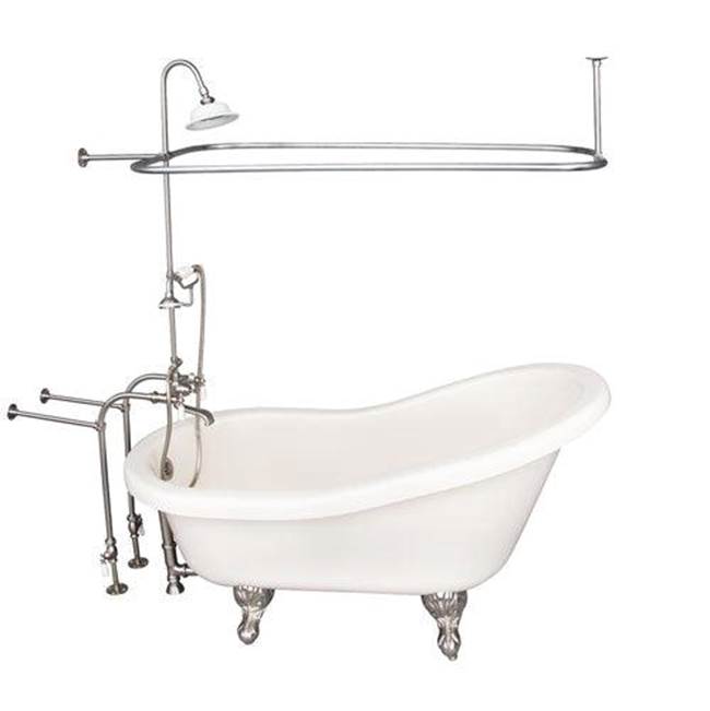 Barclay TKADTS60-BBN3  Tub Kit 60 AC Slipper Shower Unit Supplies Drain  - Brushed Nickel