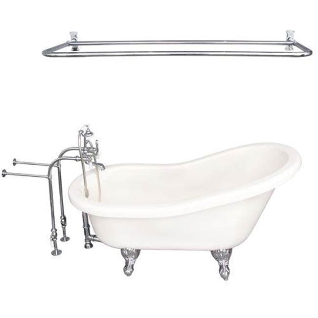 Barclay TKADTS60-BCP5  Tub Kit 60 AC Slipper Shower Rod Filler Supplies Drain  - Polished Chrome