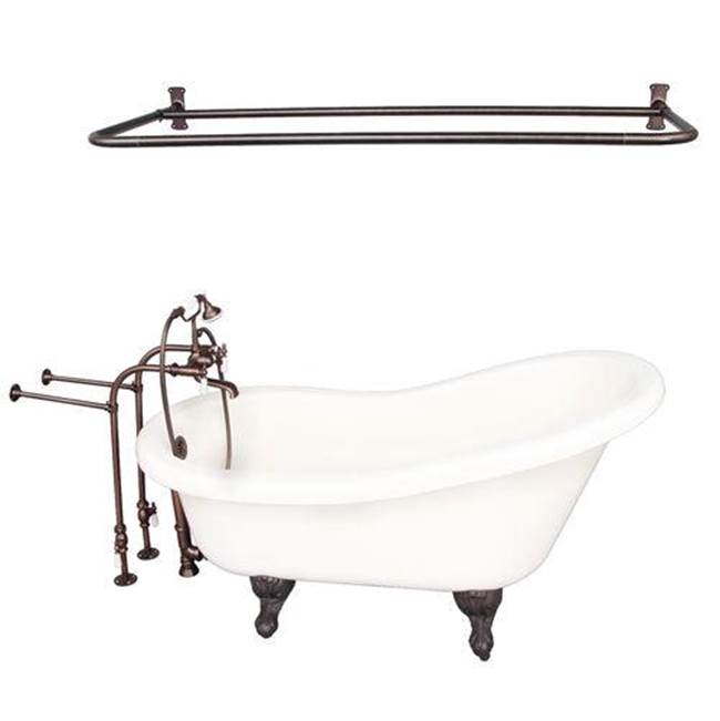 Barclay TKADTS60-BORB5  Tub Kit 60 AC Slipper Shower Rod Filler Supplies Drain  - Oil Rubbed Bronze