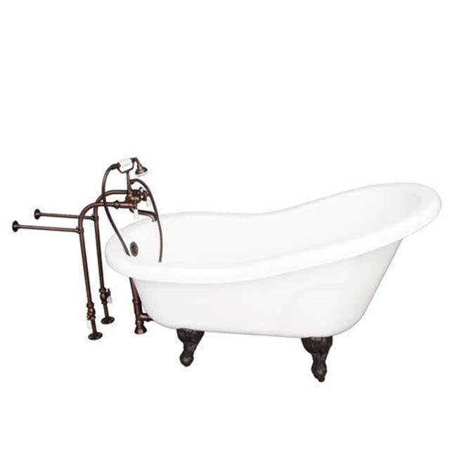 Barclay TKADTS60-WORB1  Tub Kit 60 AC Slipper Tub Filler Supplies Drain  - Oil Rubbed Bronze