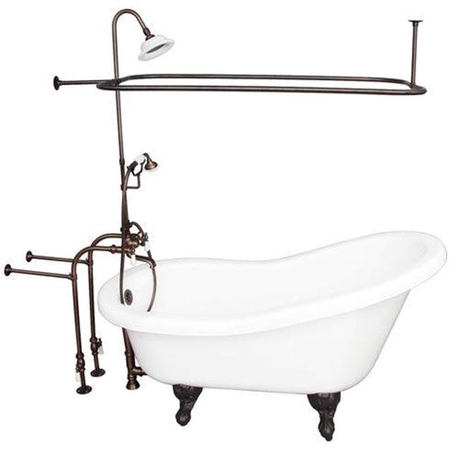 Barclay TKADTS60-WORB3  Tub Kit 60 AC Slipper Shower Unit Supplies Drain  - Oil Rubbed Bronze