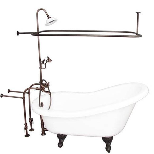 Barclay TKADTS60-WORB4  Tub Kit 60 AC Slipper Shower Unit Supplies Drain  - Oil Rubbed Bronze