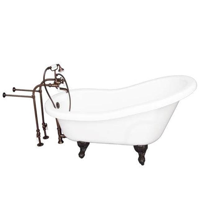 Barclay TKADTS67-WORB1  Tub Kit 67 AC Slipper Tub Filler Supplies Drain  - Oil Rubbed Bronze