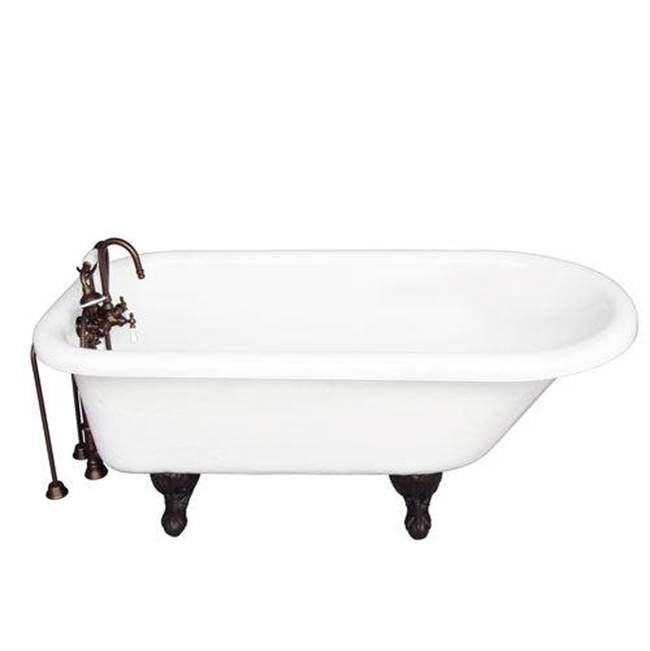 Barclay TKATR60-WORB1  Tub Kit 60 AC Roll Top Tub Filler Supplies Drain  - Oil Rubbed Bronze