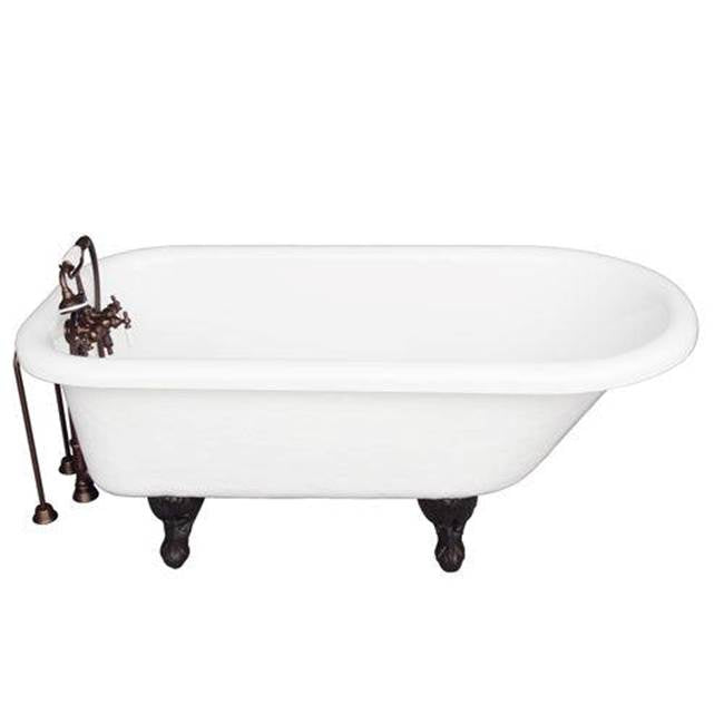 Barclay TKATR67-WORB2  Tub Kit 67 AC Roll Top Tub Filler Supplies Drain  - Oil Rubbed Bronze