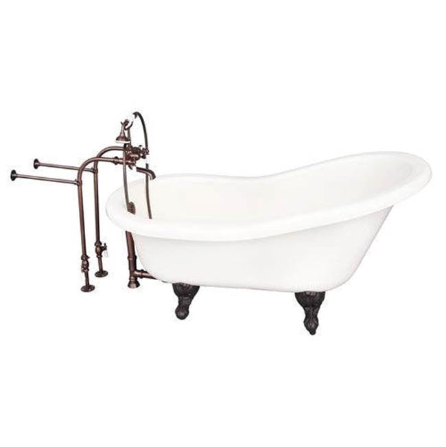 Barclay TKATS60-BORB1  Tub Kit 60 AC Slipper Tub Filler Supplies Drain  - Oil Rubbed Bronze