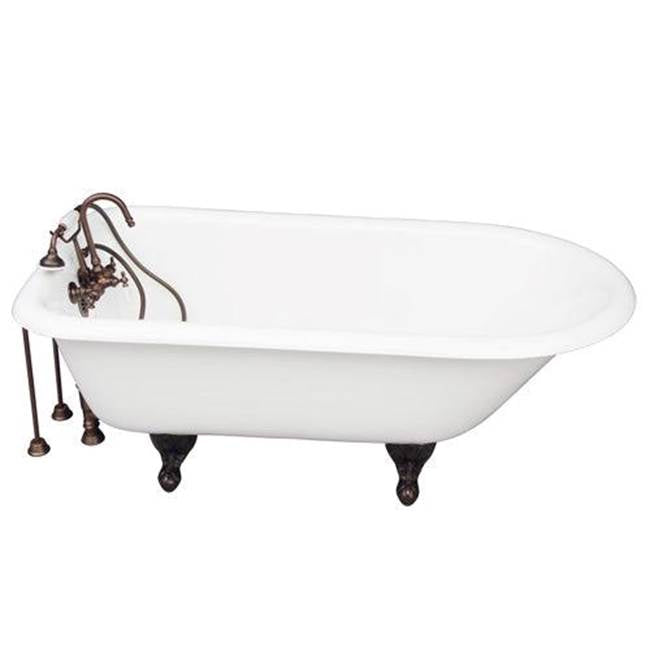 Barclay TKCTR60-ORB1  Tub Kit 60 Cast Iron Roll Top Filler Supplies Drain  - Oil Rubbed Bronze