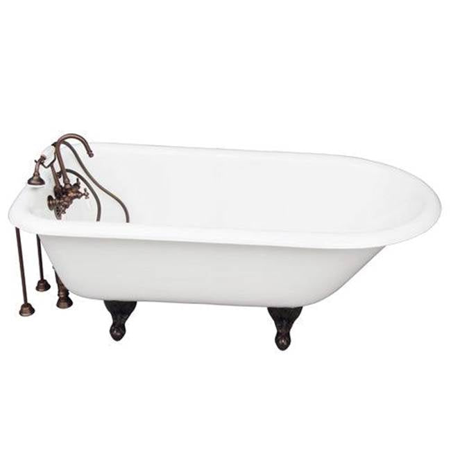 Barclay TKCTR67-ORB1  Tub Kit 67 Cast Iron Roll Top Tub Filler Supplies Drain  - Oil Rubbed Bronze