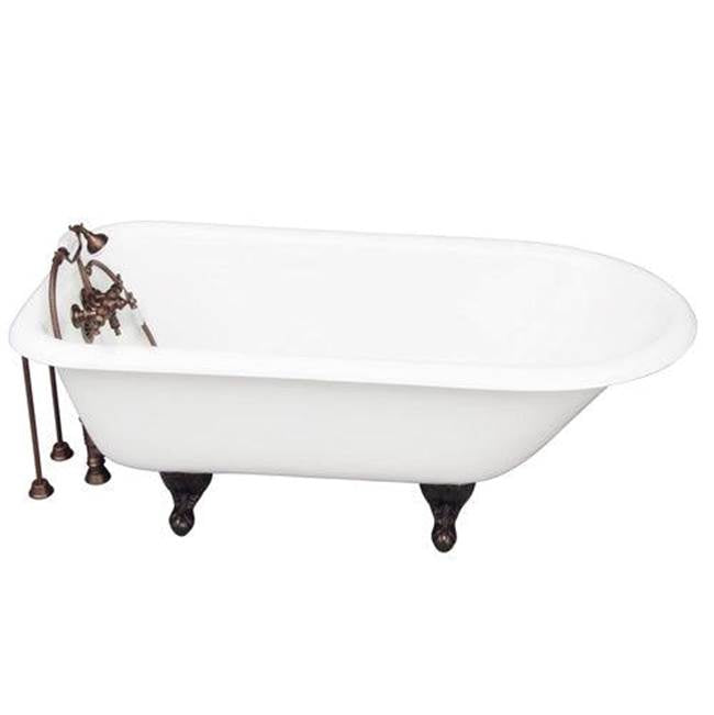Barclay TKCTR67-ORB2  Tub Kit 67 Cast Iron Roll Top Tub Filler Supplies Drain  - Oil Rubbed Bronze