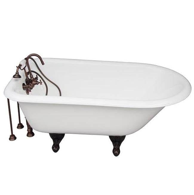 Barclay TKCTRH54-ORB1  Tub Kit 54 Cast Iron Roll Top Filler Supplies Drain  - Oil Rubbed Bronze