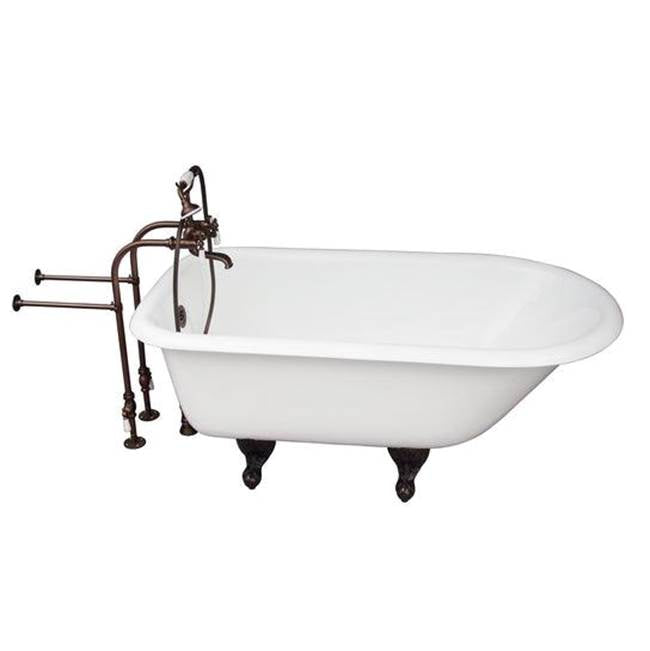 Barclay TKCTRN54-ORB1  Tub Kit 54 Cast Iron Roll Top Filler Supplies Drain  - Oil Rubbed Bronze