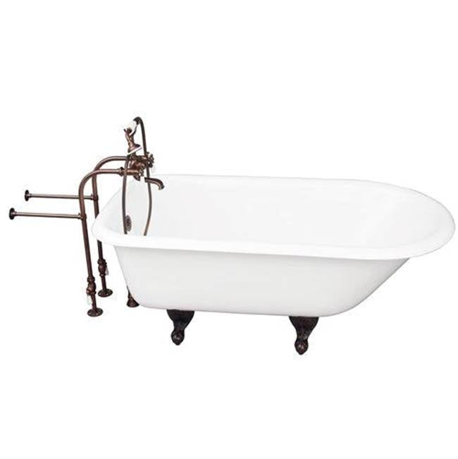 Barclay TKCTRN60-ORB1  Tub Kit 60 Cast Iron Roll Top Filler Supplies Drain  - Oil Rubbed Bronze