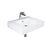Barclay 4-1608WH Des 610 Wall - Hung Basin 8 Widespread - White