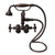 Barclay 4804-MC Hook Spout With Hand Shower Tub Wall Mount Metal Cross Holder