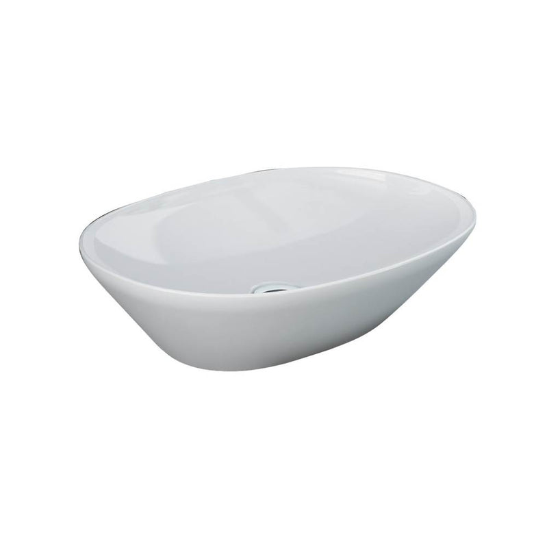 Barclay 5-502WH Variant 19 - 3/4 x 14 Oval Counter Top Basin in  - White