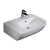 Barclay 4L-400WH Elena 25 Above Counter Basin Deck on Left 1 Hole  - White