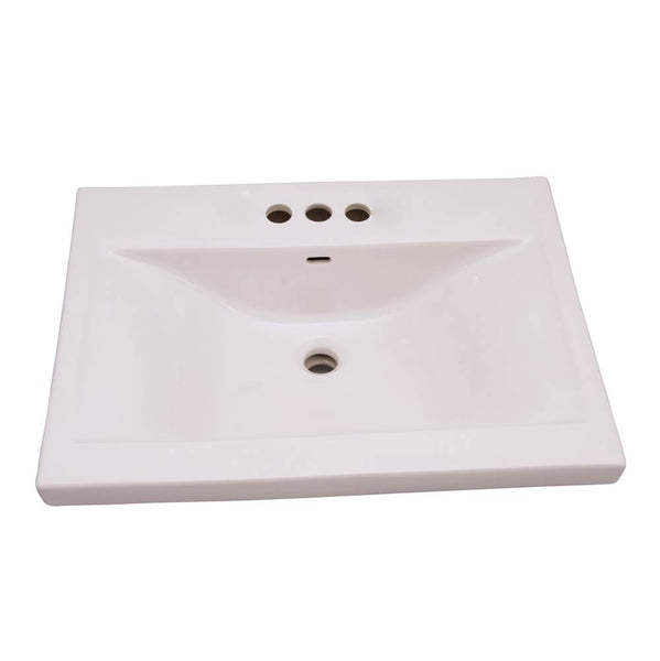 Barclay 4-264WH Mistral 510 Wall - Hung Basin 4" Centerset  - White