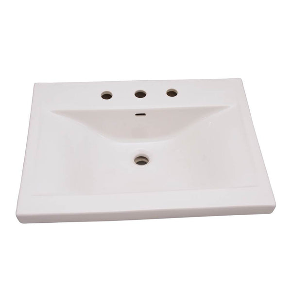 Barclay 4-268WH Mistral 510 Wall - Hung Basin 8" Centerset  - White