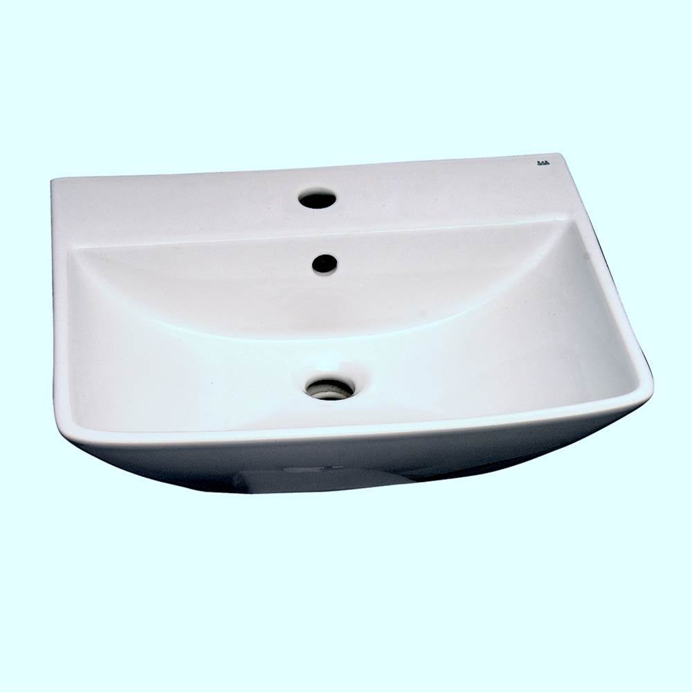 Barclay 4-768WH Summit 500 Wall - Hung Basin 8" Centerset  - White