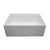 Barclay FS27AC-WH Crofton 27 Single Bowl Sink With Ledge Plain Front  - White