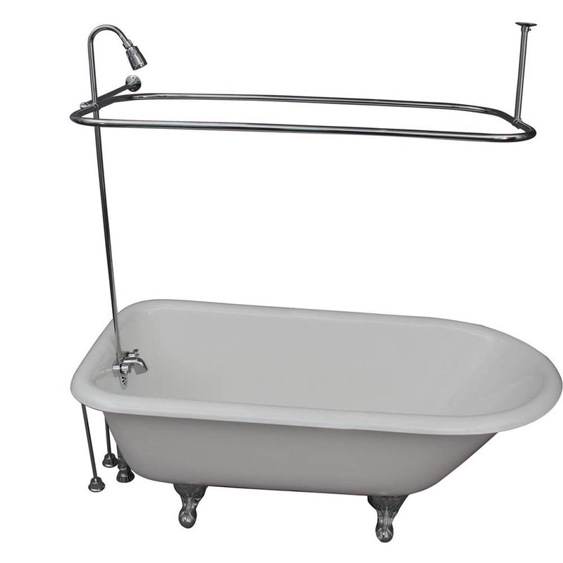 Barclay TKCTR60-ORB5  Tub Kit 60 Cast Iron Roll Top Shower Unit Supplies Drain  - Oil Rubbed Bronze