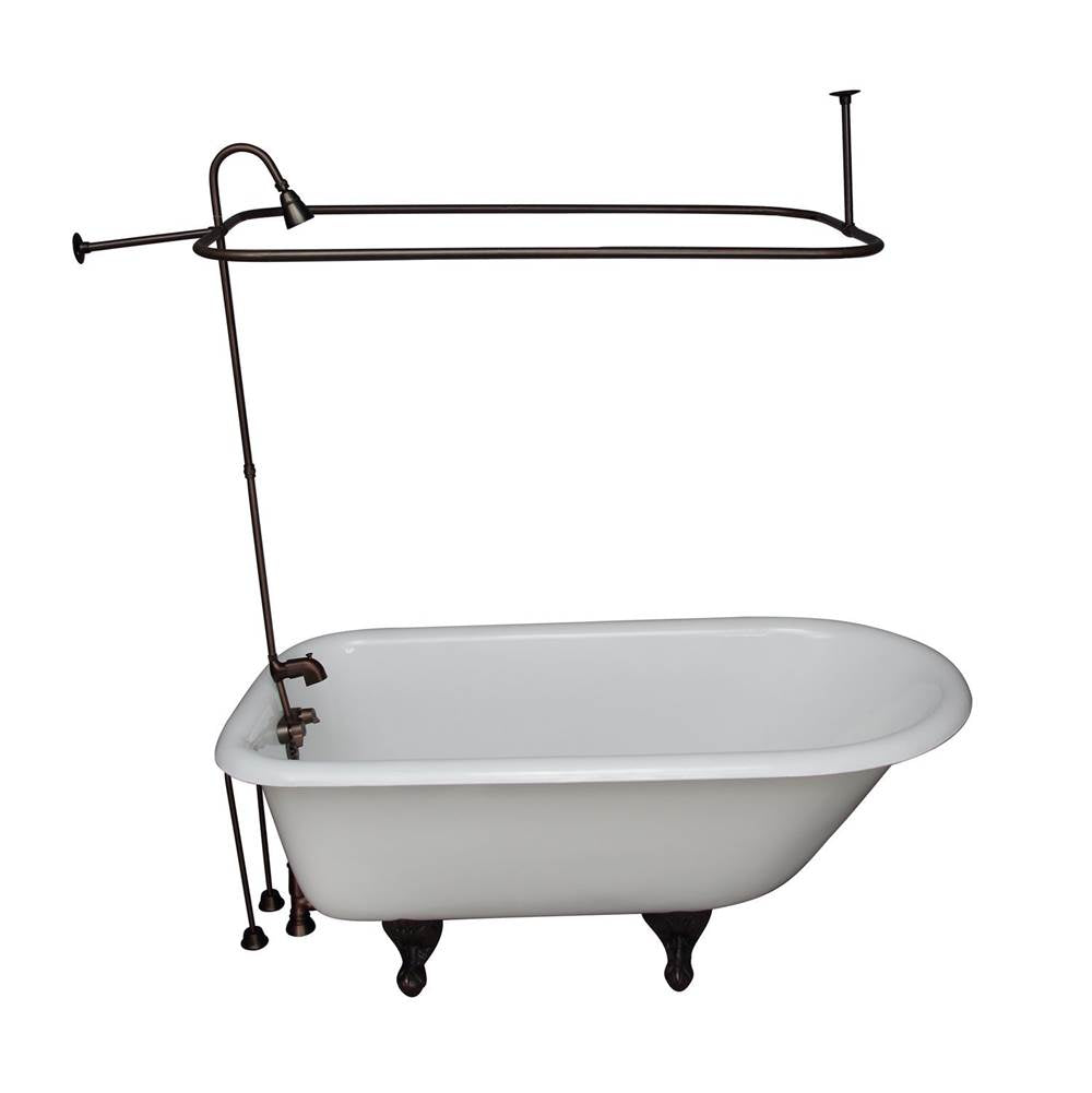 Barclay TKCTR60-ORB7  Tub Kit 60 Cast Iron Roll Top Shower Unit Supplies Drain  - Oil Rubbed Bronze