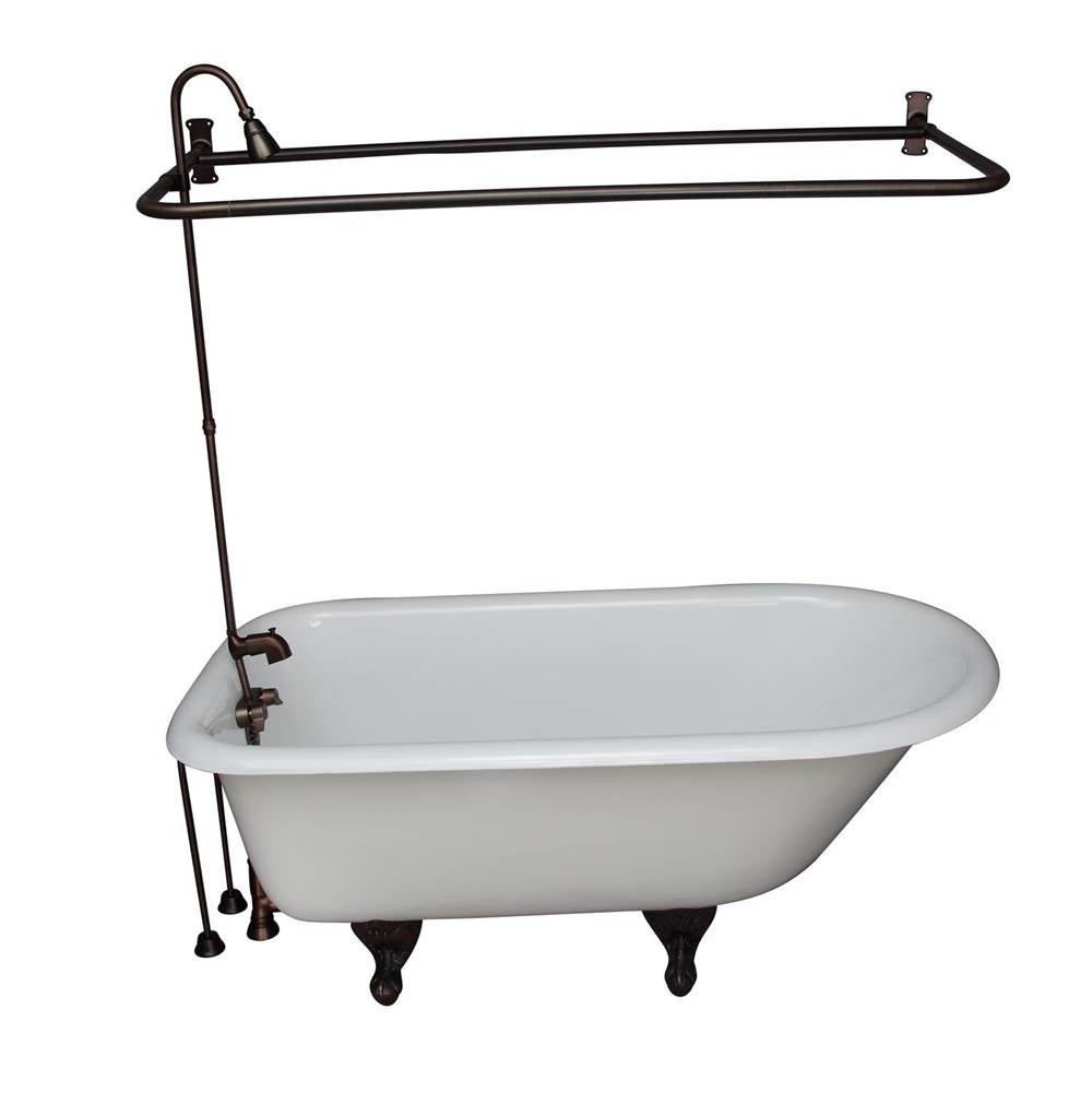 Barclay TKCTR67-ORB4  Tub Kit 67 Cast Iron Roll Top Shower Unit Supplies Drain  - Oil Rubbed Bronze