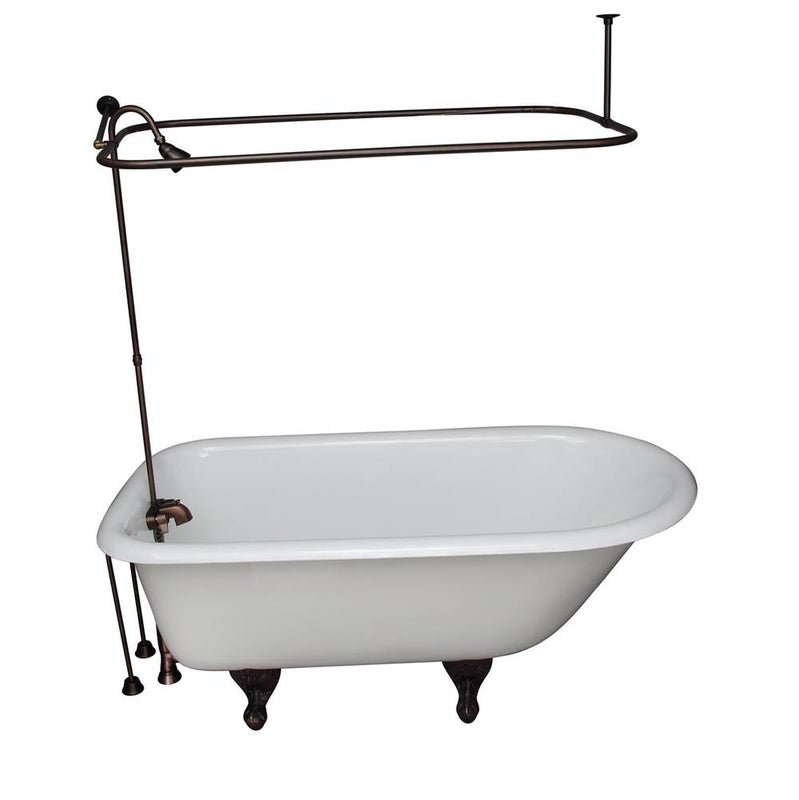 Barclay TKCTR67-ORB5  Tub Kit 67 Cast Iron Roll Top Shower Unit Supplies Drain  - Oil Rubbed Bronze