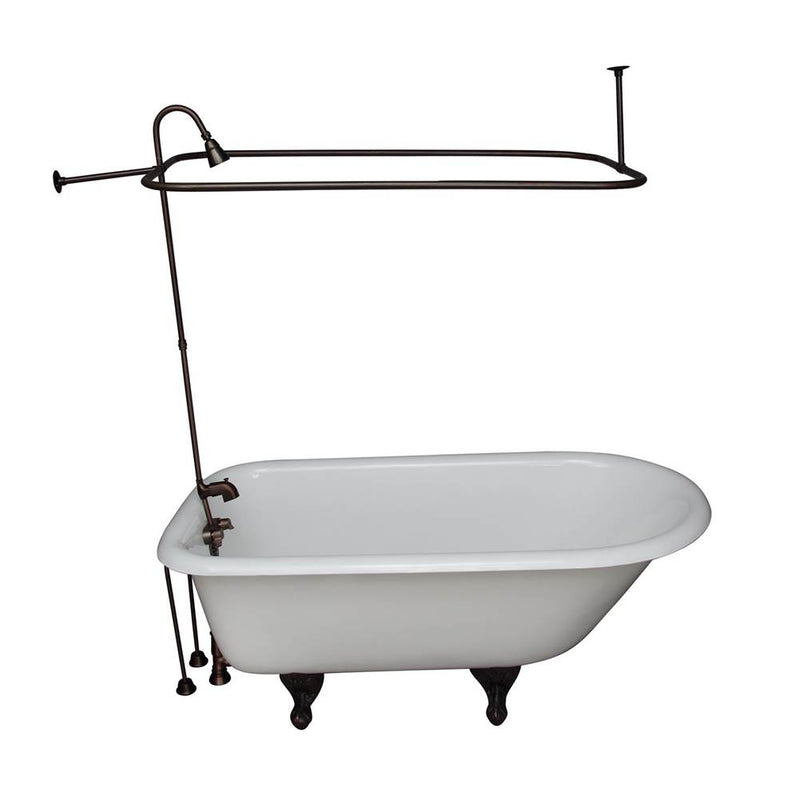 Barclay TKCTR67-ORB6  Tub Kit 67 Cast Iron Roll Top Shower Unit Supplies Drain  - Oil Rubbed Bronze