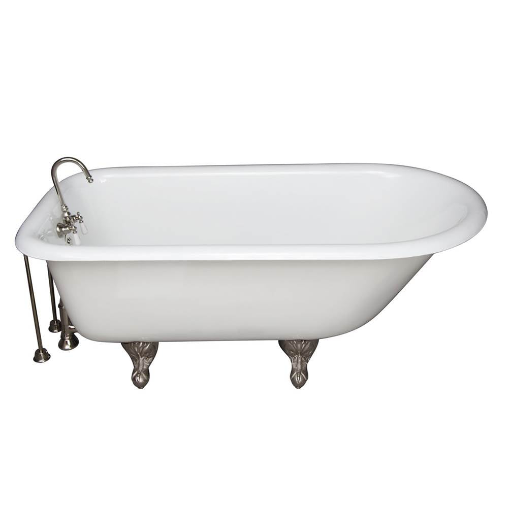 Barclay TKCTR67-PN6  Tub Kit 67 Cast Iron Roll Top Tub Filler Supplies Drain  - Polished Nickel