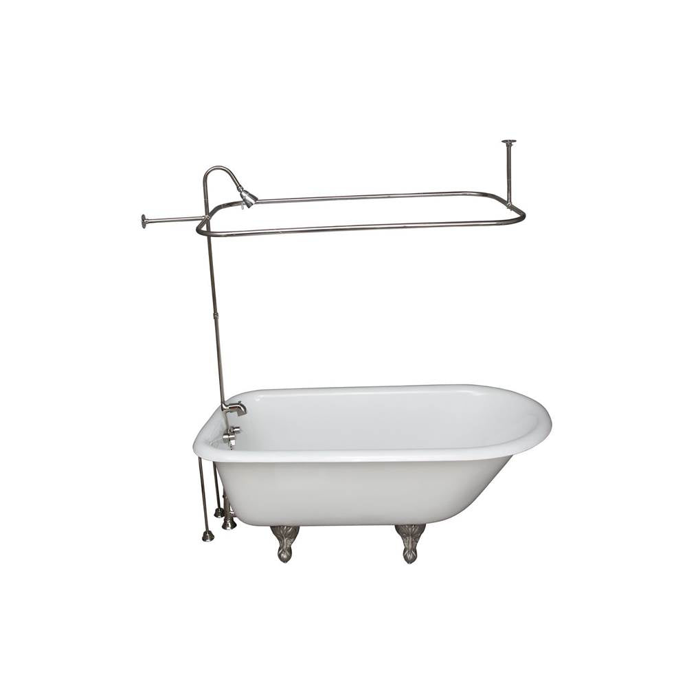 Barclay TKCTRH54-PN4  Tub Kit 55 Cast Iron Roll Top Supplies Shower Unit Drain  - Polished Nickel