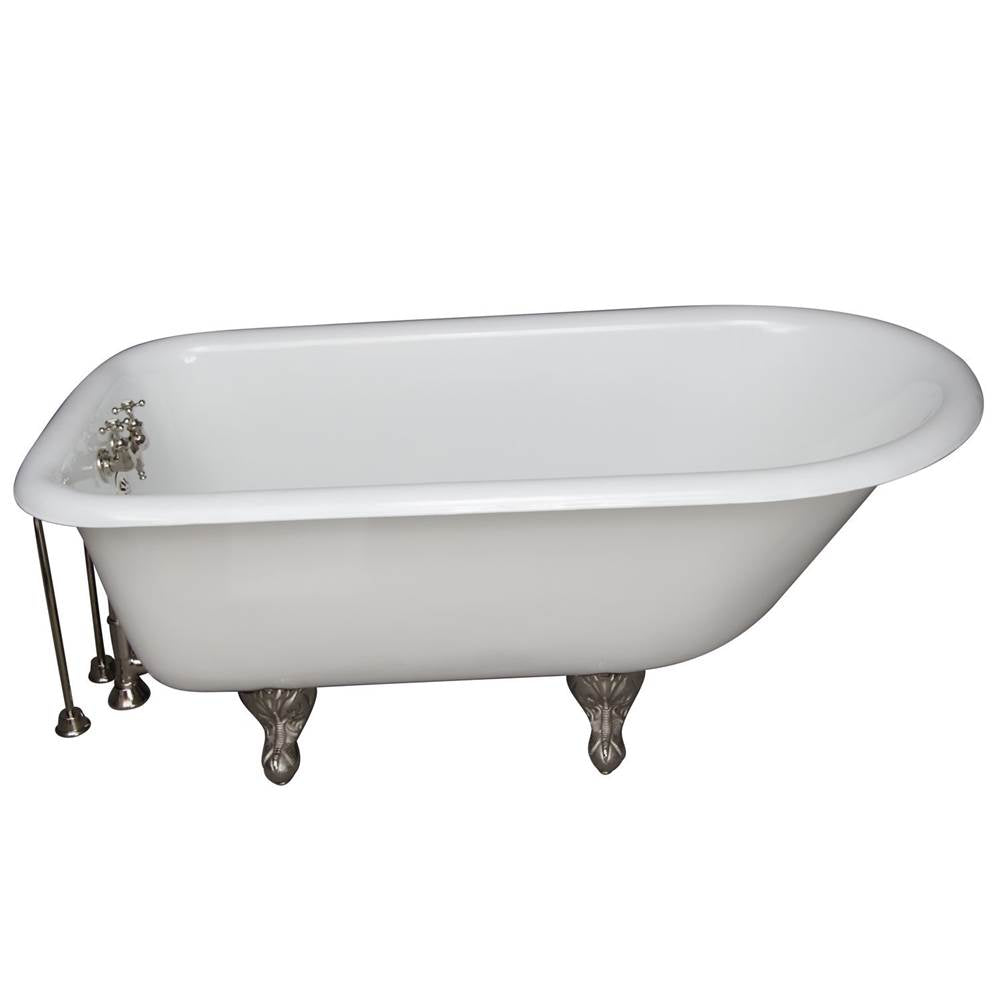 Barclay TKCTRH54-PN5  Tub Kit 55 Cast Iron Roll Top Supplies Tub Filler Drain  - Polished Nickel