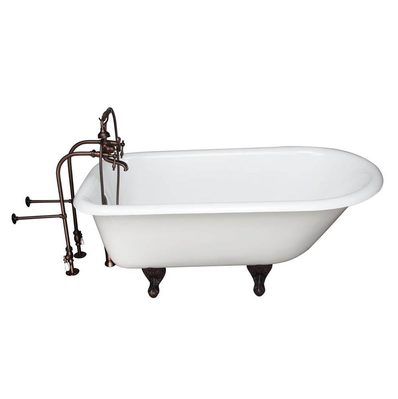 Barclay TKCTRN67-ORB7  Tub Kit 67 Cast Iron Roll Top Filler Supplies Drain  - Oil Rubbed Bronze
