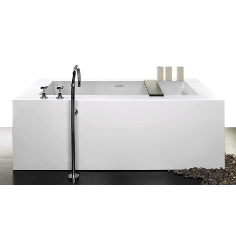 Wet Style BC0106-BN Cube Bath 72 X 40 X 24 - 3 Walls - Built In Bn O/F Drain
