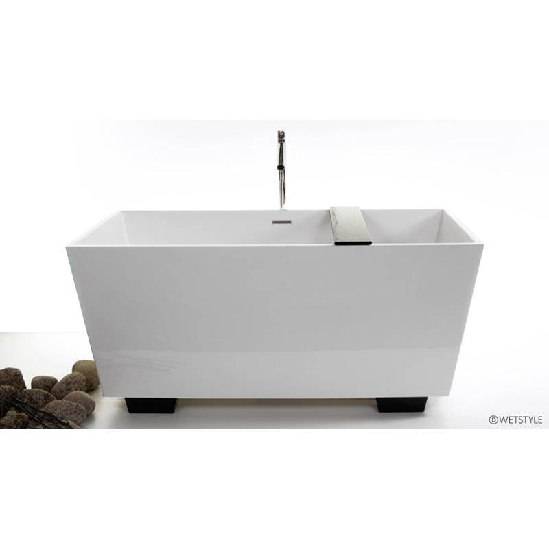 Wet Style BC0802-B-BNNT Cube Bath 60 X 30 X 24.25 - Fs - Built In Nt O/F Bn Drain