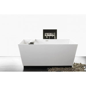 Wet Style BC0803-2-WHNT Cube Bath 60 X 30 X 24 - Fs - Built In Nt O/F Wh Drain