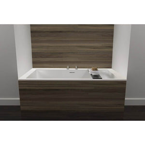 Wet Style BC0904-WHNT-COP Cube Bath 60 X 30 X 24 - 2 Walls - Built In Nt O/F Wh Drain