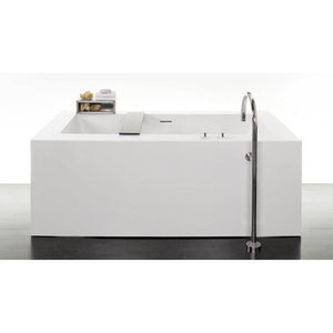 Wet Style BC1005-MBNT Cube Bath 66 X 36 X 24 - 2 Walls - Built In Nt O/F Mb Drain