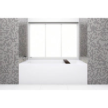 Load image into Gallery viewer, Wet Style BC1405-L-WHNT Cube Bath 60 X 30 X 18 - 2 Walls - L Hand Drain - Built In Nt O/F Wh Drain