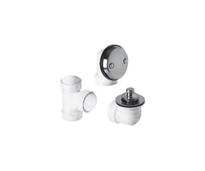 Mountain Plumbing BDWPLTP PVC Plumber's Half Kit with Economy Lift & Turn Trim (Two Hole Face Plate)