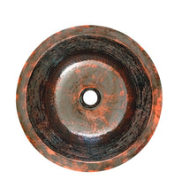 Load image into Gallery viewer, Thompson Traders BNRWR Limited Editions Bath Black Nickel Hawthorne Round Handcrafted Copper Lifetime Black Nickel