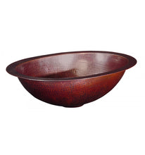 Load image into Gallery viewer, Thompson Traders BOU-1209BC Rennovations Bath Petit Matisse Oval Handcrafted Bath Sink Black Copper
