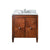 Avanity BRENTWOOD-VS31-NW-C Brentwood 31 in. Vanity in New Walnut finish with Carrara White Marble Top