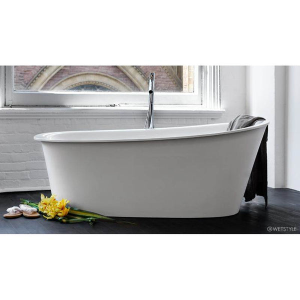 Wet Style BTP01-R-MBNT-COP-DA Tulip Bath 64 X 34 X 25 - Fs - Built In Nt O/F Mb Drain - Copper Conn
