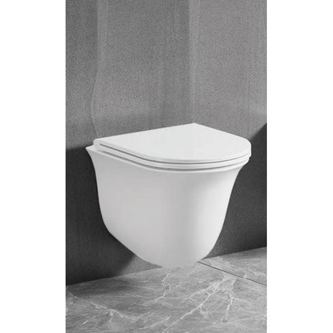 Icera C-5510.01 Lily Wallhung Toilet Bowl Euro Elongated - White