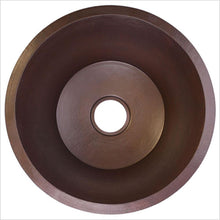 Load image into Gallery viewer, Linkasink C019 Hammered Large Round Flat Bottom Bar/Utility With 3.5 Drain Opening